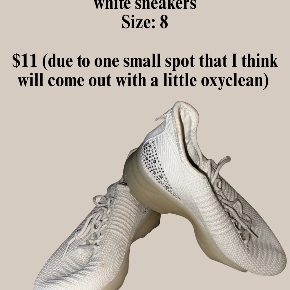 bebe White Sneakers